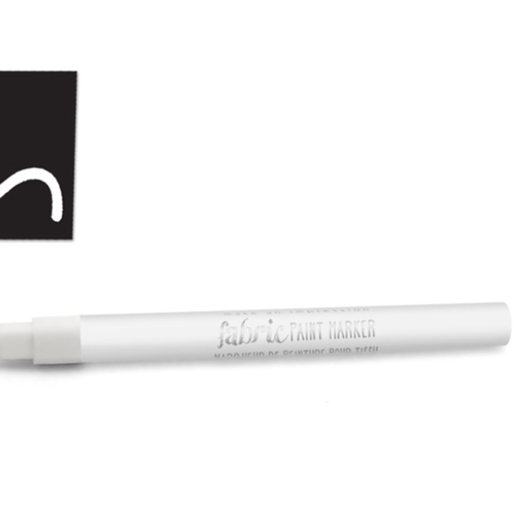 Permanent Fabric Paint Marker (White) - Picture 2 of 5